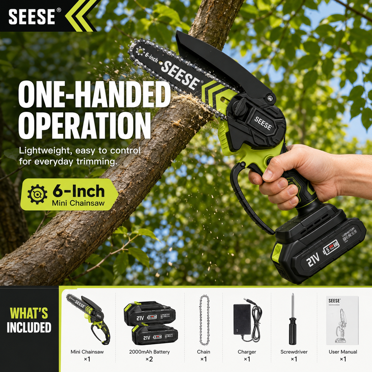 SEESE Wireless Chainsaw