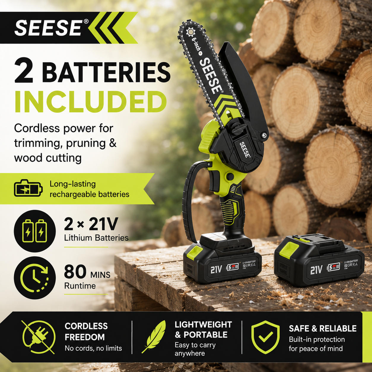 SEESE Wireless Chainsaw