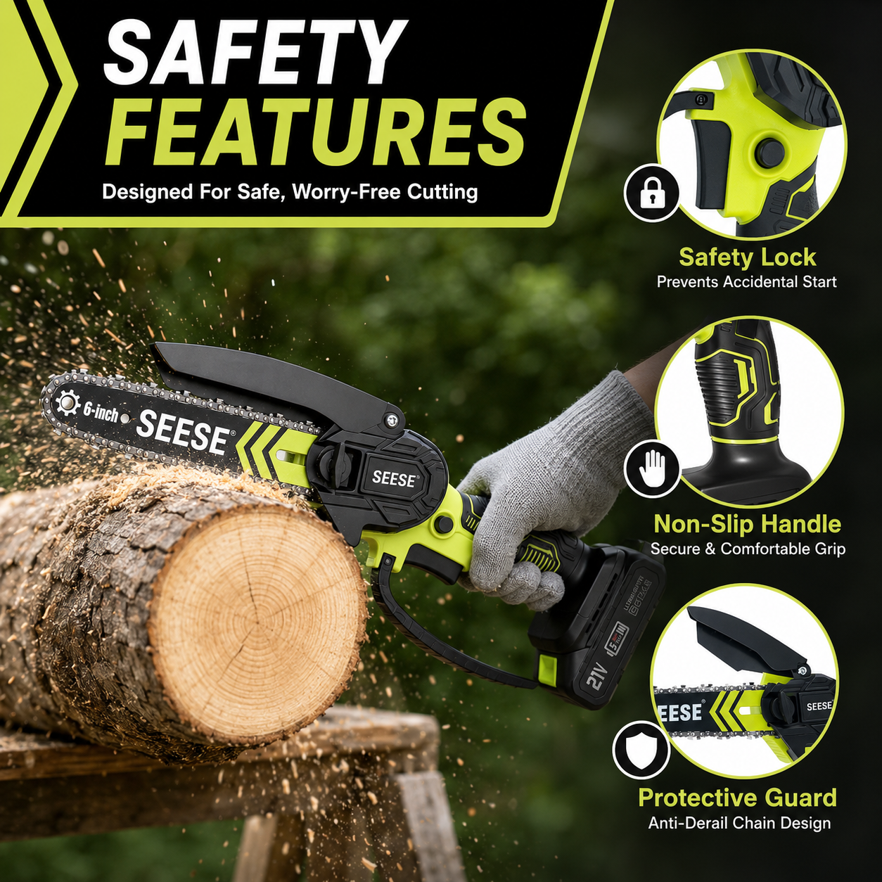 SEESE Wireless Chainsaw